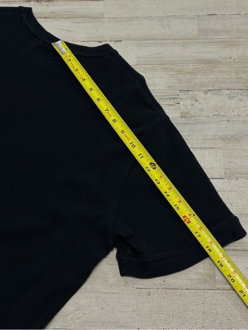 Polo Ralph Lauren Waffle Knit T-Shirt Men's 2XL Black Short Sleeve Red Pony XXL - Picture 7 of 7